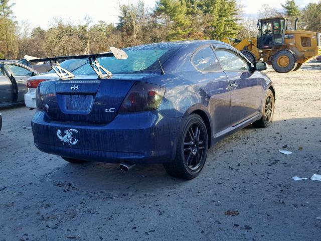 JTKDE177570151317 - 2007 TOYOTA SCION BLUE photo 4