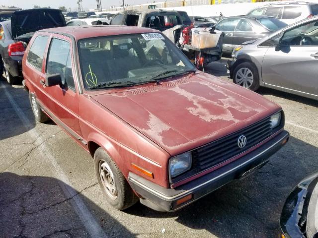 1VWBA0178GV019665 - 1986 VOLKSWAGEN GOLF CUSTO BURGUNDY photo 1