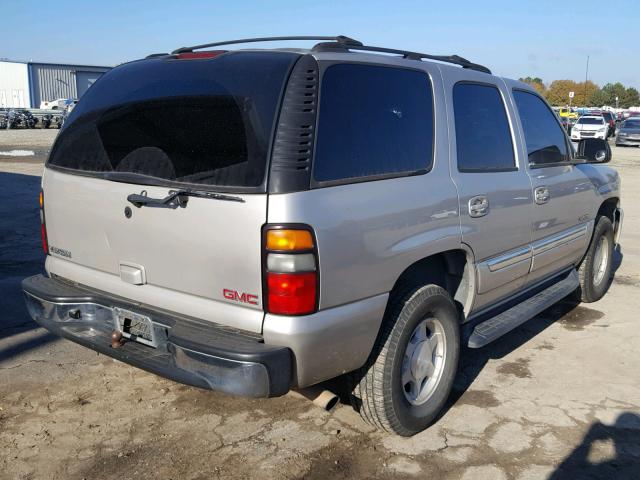 1GKEC13V74J120005 - 2004 GMC YUKON BEIGE photo 4