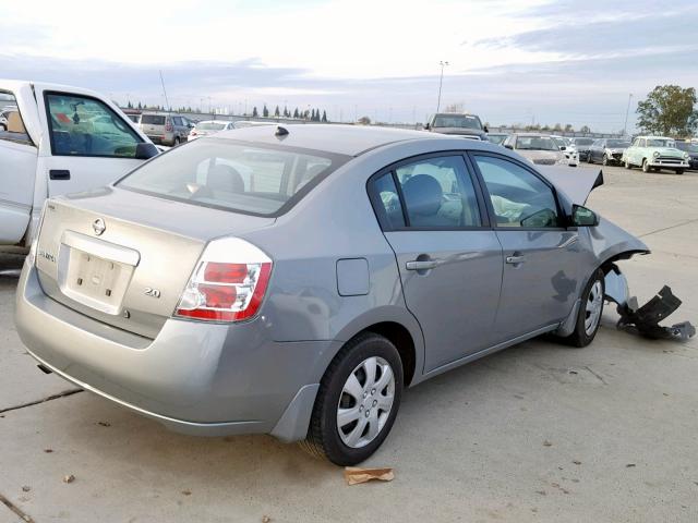 3N1AB61E87L673310 - 2007 NISSAN SENTRA 2.0 GRAY photo 4