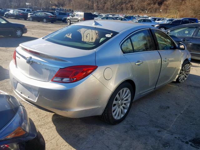 2G4GS5EK2C9154974 - 2012 BUICK REGAL PREM SILVER photo 4