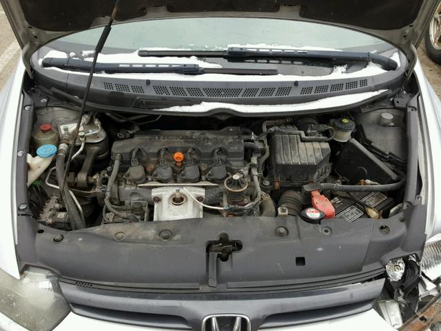 2HGFG11938H566526 - 2008 HONDA CIVIC EXL SILVER photo 7