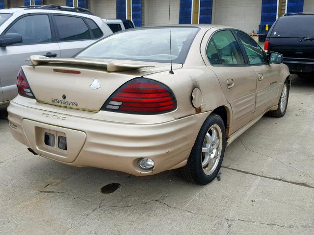 1G2NF52E31M594656 - 2001 PONTIAC GRAND AM S GOLD photo 4