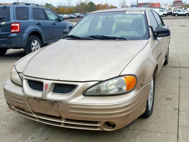1G2NF52E31M594656 - 2001 PONTIAC GRAND AM S GOLD photo 9