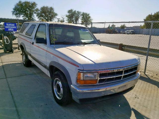 1B7GL26X1PS280189 - 1993 DODGE DAKOTA WHITE photo 1