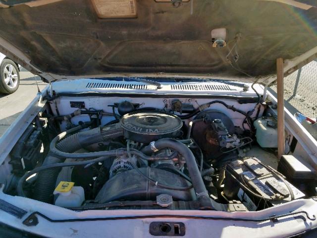 1B7GL26X1PS280189 - 1993 DODGE DAKOTA WHITE photo 7