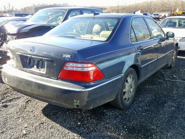 JH4KA96634C002155 - 2004 ACURA 3.5RL GRAY photo 4