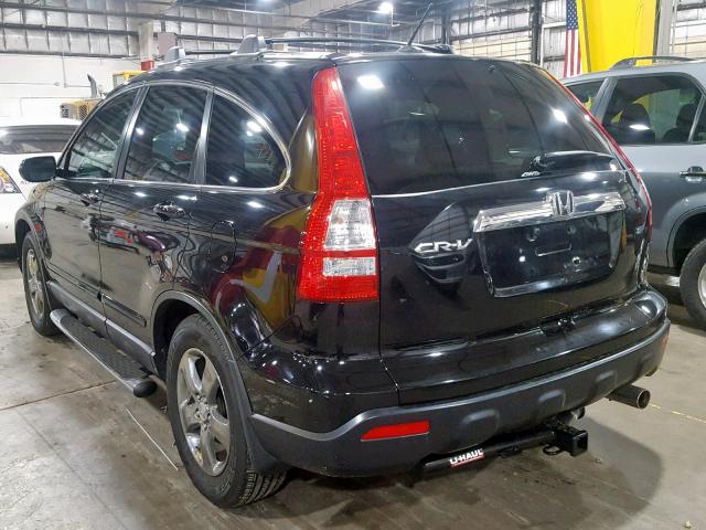 JHLRE48779C000089 - 2009 HONDA CR-V EXL BLACK photo 3