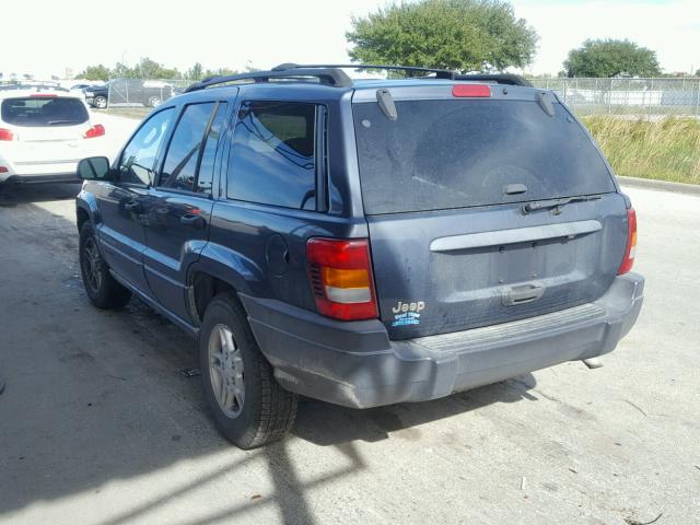 1J4GX48S84C113040 - 2004 JEEP GRAND CHER BLUE photo 3