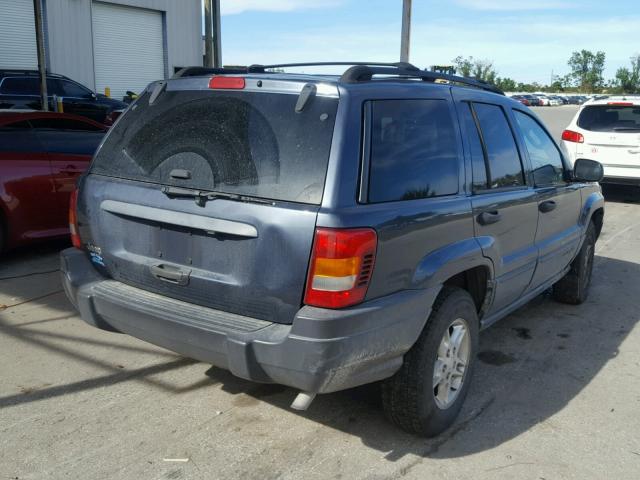 1J4GX48S84C113040 - 2004 JEEP GRAND CHER BLUE photo 4