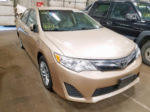 4T4BF1FKXCR200050 - 2012 TOYOTA CAMRY BASE TAN photo 1