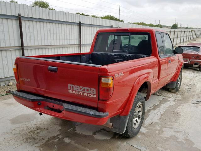 4F4YR16V81TM31369 - 2001 MAZDA B3000 CAB RED photo 4