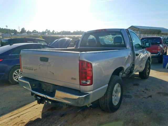 1D7HA16DX4J293671 - 2004 DODGE RAM 1500 S SILVER photo 4