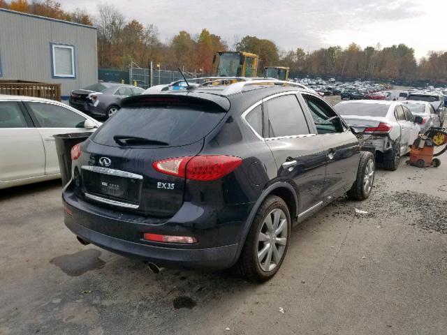JNKAJ09F48M350825 - 2008 INFINITI EX35 BASE BLACK photo 4