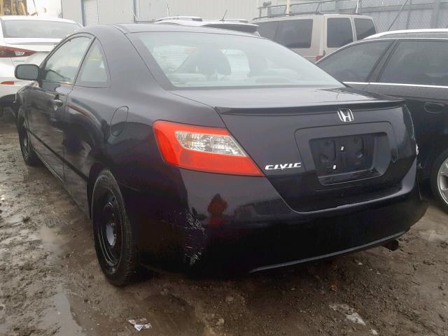 2HGFG12329H006184 - 2009 HONDA CIVIC DX-G BLACK photo 3