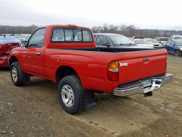 4TAPM62N7TZ099877 - 1996 TOYOTA TACOMA RED photo 3