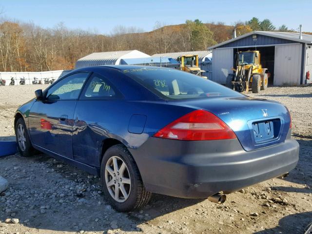 1HGCM82643A032452 - 2003 HONDA ACCORD EX BLUE photo 3