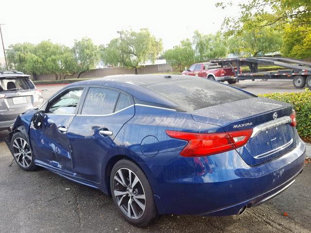 1N4AA6AP4HC408775 - 2017 NISSAN MAXIMA 3.5 BLUE photo 3