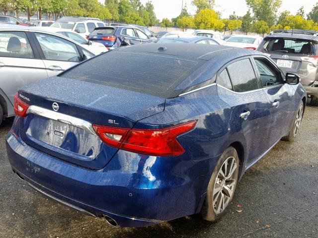 1N4AA6AP4HC408775 - 2017 NISSAN MAXIMA 3.5 BLUE photo 4