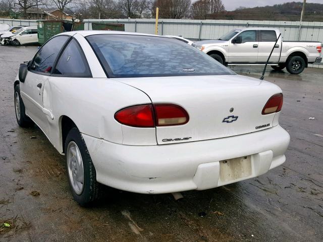 1G1JC1245VM106602 - 1997 CHEVROLET CAVALIER B WHITE photo 3