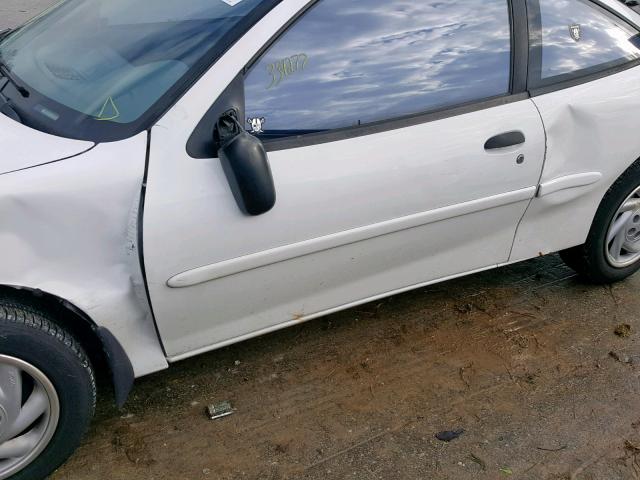 1G1JC1245VM106602 - 1997 CHEVROLET CAVALIER B WHITE photo 9