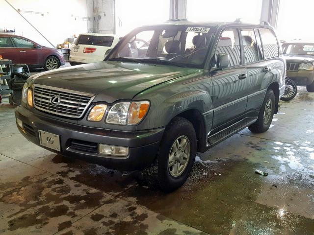 JT6HT00WXX0030140 - 1999 LEXUS LX 470 GRAY photo 2