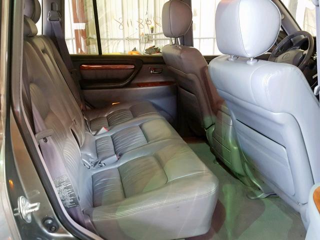 JT6HT00WXX0030140 - 1999 LEXUS LX 470 GRAY photo 6