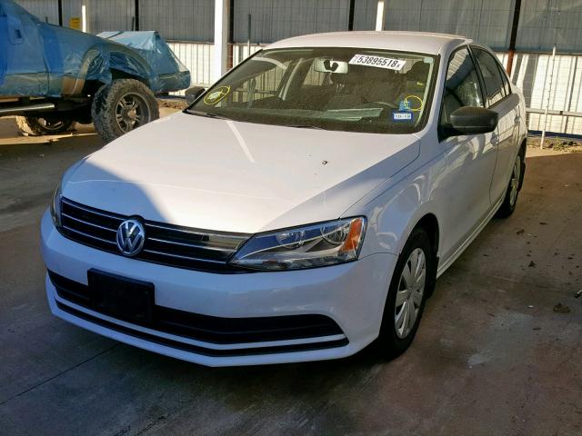 3VW2K7AJ1FM270554 - 2015 VOLKSWAGEN JETTA BASE Սպիտակ լուսանկար 2