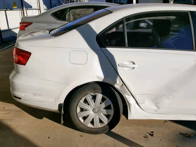 3VW2K7AJ1FM270554 - 2015 VOLKSWAGEN JETTA BASE Սպիտակ լուսանկար 9
