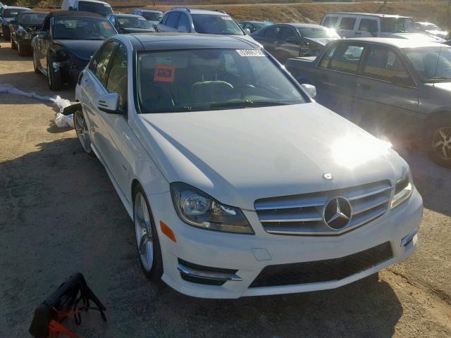 WDDGF4HB8CR193787 - 2012 MERCEDES-BENZ C 250 WHITE photo 1