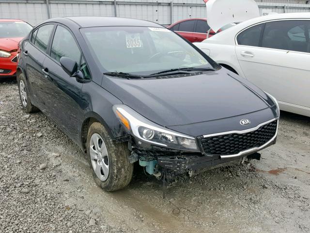 3KPFK4A70HE065487 - 2017 KIA FORTE LX BLACK photo 1