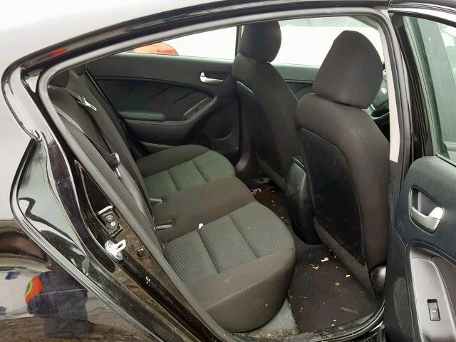 3KPFK4A70HE065487 - 2017 KIA FORTE LX BLACK photo 6