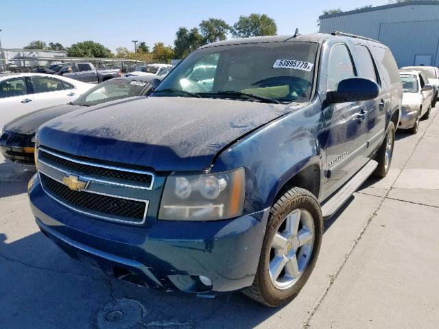 1GNFK163X7J214324 - 2007 CHEVROLET SUBURBAN K BLUE photo 2