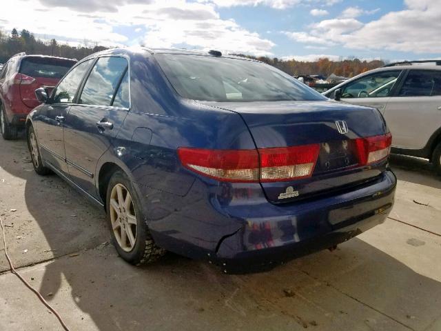 1HGCM66574A012087 - 2004 HONDA ACCORD EX BLUE photo 3