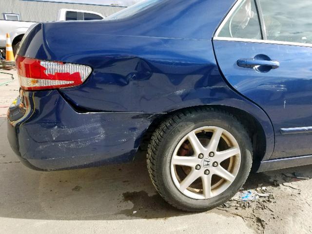 1HGCM66574A012087 - 2004 HONDA ACCORD EX BLUE photo 9