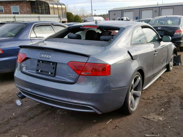 WAUWFAFR7EA032835 - 2014 AUDI A5 PRESTIG SILVER photo 4