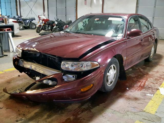 1G4HP54K2Y4246913 - 2000 BUICK LESABRE CU MAROON photo 2