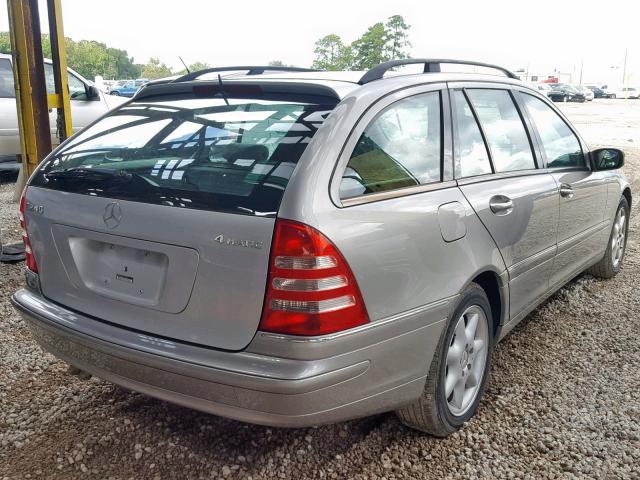 WDBRH81J43F378618 - 2003 MERCEDES-BENZ C 240 SPOR SILVER photo 4