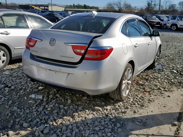 1G4PR5SK9F4106198 - 2015 BUICK VERANO CON SILVER photo 4