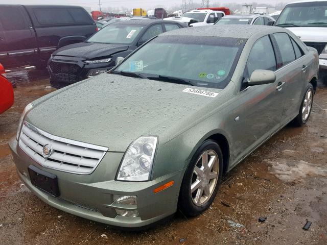 1G6DW677650183016 - 2005 CADILLAC STS GREEN photo 2