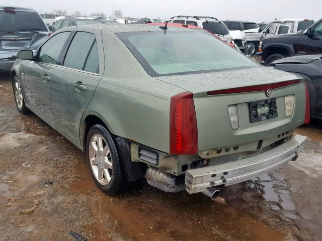 1G6DW677650183016 - 2005 CADILLAC STS GREEN photo 3