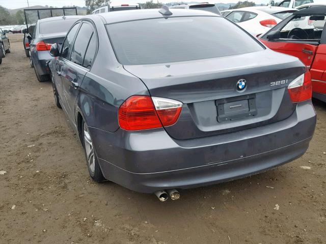 WBAVC53537FZ75808 - 2007 BMW 328 I SULE BLUE photo 3