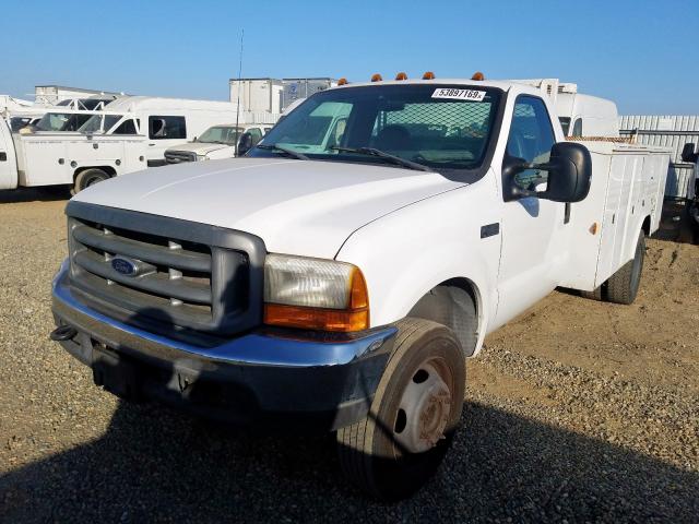 1FDXF46F7YED59839 - 2000 FORD F450 SUPER WHITE photo 2