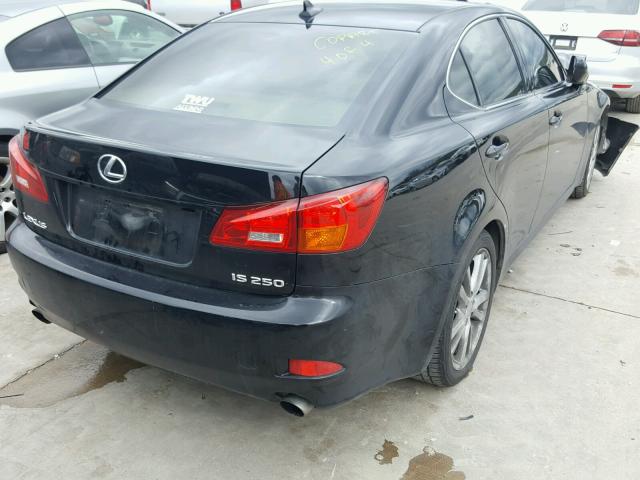 JTHBK262372045700 - 2007 LEXUS IS 250 BLACK photo 4