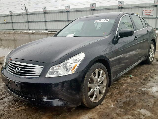 JNKCV61F59M363192 - 2009 INFINITI G37 BLACK photo 2