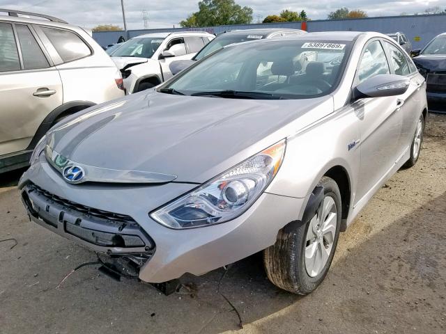 KMHEC4A43DA087913 - 2013 HYUNDAI SONATA HYB SILVER photo 2