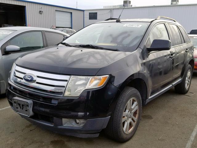 2FMDK48C47BA51751 - 2007 FORD EDGE SEL BLACK photo 2