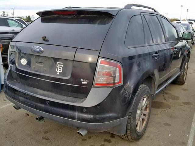 2FMDK48C47BA51751 - 2007 FORD EDGE SEL BLACK photo 4