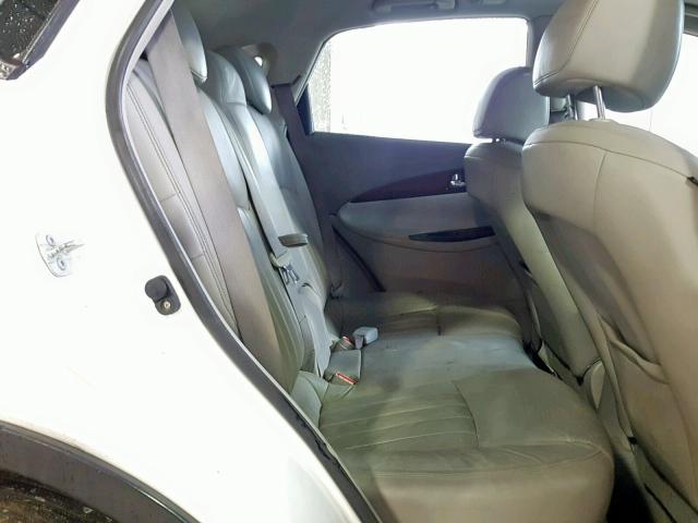 JNKAJ09E58M303083 - 2008 INFINITI EX35 BASE WHITE photo 6