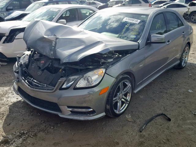 WDDHF5KB4CA585151 - 2012 MERCEDES-BENZ E 350 GRAY photo 2